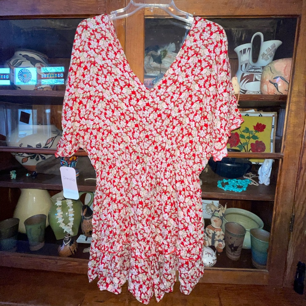 Dress Up, Red /floral jumper